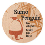 Sumo Penguin stickers