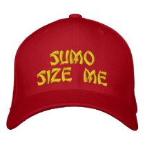 Sumo Size Me Embroidered Hat embroidered hats