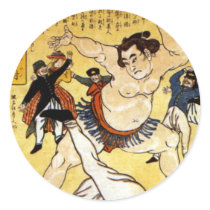 Sumo Round Stickers