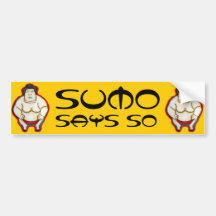 Sumo Wrestler Bumper Stickers
