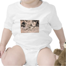 Sumo Wrestlers, Circa 1800's. Japan. Baby Bodysuit