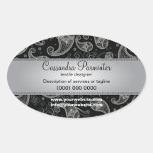 Sumptuous Paisley Promotional Stickers