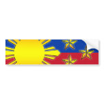 Sun and 3 Stars Bumper Sticker
