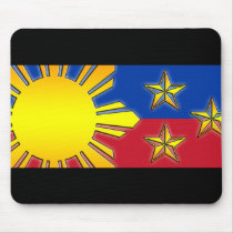 Sun and 3 Stars Mouse Mat