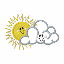Sun and Cloud embroidered shirts by ZazzleEmbroidery Sun and Cloud embroidered shirts