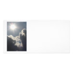 Sun and clouds personalized photo card