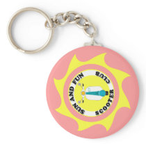 SUN AND FUN LOGO KEYCHAIN (PINK)