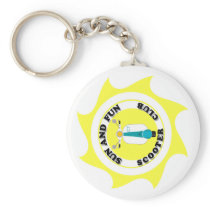 SUN AND FUN LOGO KEYCHAIN (WHITE) keychains