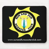SUN AND FUN LOGO MOUSEPAD (BLACK)