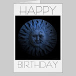 Sun and Moon Birthday Card cards