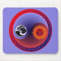 Sun and Moon in Balance Mousepads