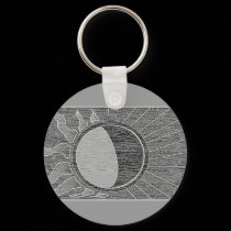 sun and moon keychain
