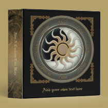 Sun and Moon Pagan Wheel 1.5" Binder binders