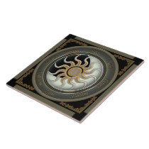 Sun and Moon Pagan Wheel tiles
