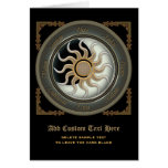 Sun and Moon Pagan Wheel Greeting Card