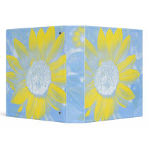 Sun and Sky Sunflower Binder