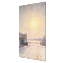 Sun and Snow, Scene from Stockholm Gallery Wrapped Canvas