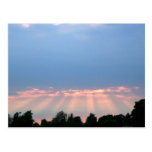Sun Beams Through Clouds Postcards