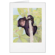 Sun Bear Cub Card by floatinglemons Sun Bear Cub Card