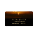 Sun Behind Clouds Address Label