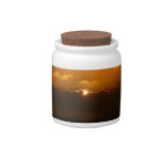 Sun Behind Clouds Candy Jar