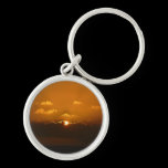 Sun Behind Clouds Keychain