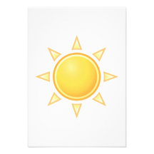 Sun brillante anuncio personalizado
