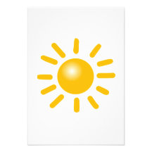Sun brillante comunicados personalizados