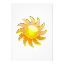 Sun brillante invitacion personalizada