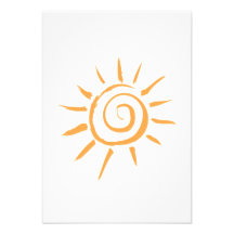 Sun brillante invitacion personalizada