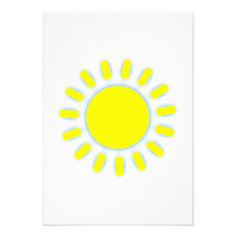 Sun brillante invitacion personalizada