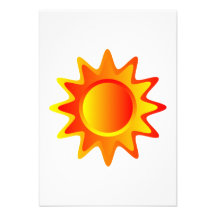 Sun brillante invitaciones personales 
