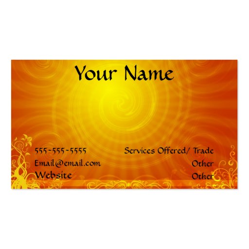 Sun Business card