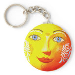 Sun Ceramic Key Chain