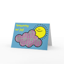 Sun & Cloud Photo Card cards