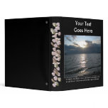 Sun, Clouds, Beach and D'Holbach Quote Vinyl Binders