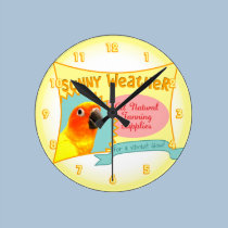 Sun Conure Advertisement Clock wall clocks