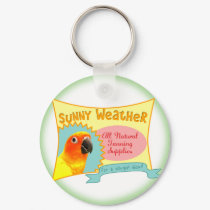 Sun Conure Advertisement Keychain