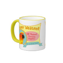 Sun Conure Advertisement Mug by MenagerieMayhem Sun Conure Advertisement Mug