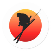 Sun cool skiing stickers by sportsboutique Sun cool skiing stickers