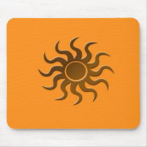Sun design mousepads