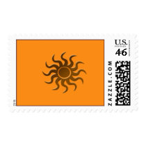 Sun design postage stamp