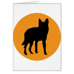 sun dog wolf icon greeting cards