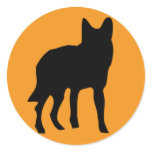 sun dog wolf icon sticker