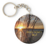 Sun Down at the Lake Keychains