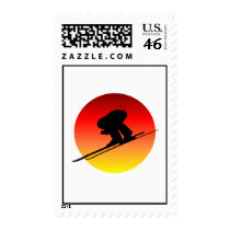 Sun downhill skiing postage by sportsboutique Sun downhill skiing postage