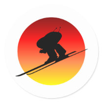 Sun downhill skiing stickers by sportsboutique Sun downhill skiing stickers