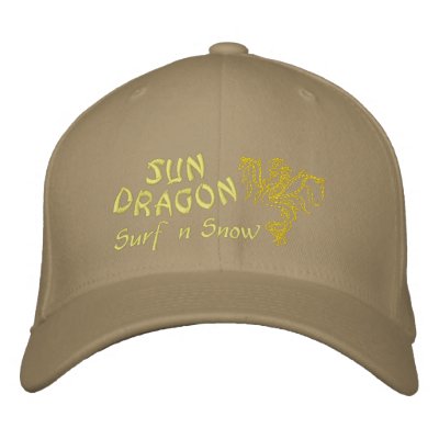Sun Dragon  Surf and Snow Embroidered Hats by PeteMcGXD
