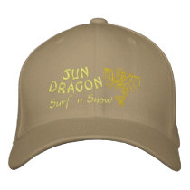 Sun Dragon  Surf and Snow embroidered hats