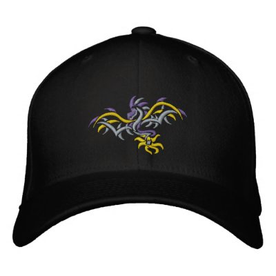 sun dragon  yellow sun embroidered hat by PeteMcGXD